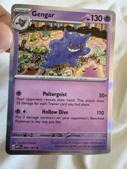 Gengar Pokemon Card 094/165 Holo Rare TCG Trading Card Game - Image 2