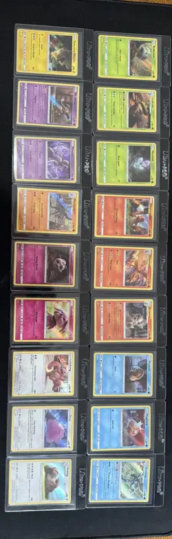 Pokemon TCG - SM Detective Pikachu Complete Set 18 Cards Holo Rare - Image 1