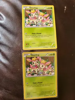 Pokemon x2 DEERLING XY Fates Collide 8/124 NM/Mint Never Played Cards - Image 1