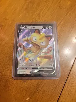 Meowth V SWSH004 SWSH: Sword & Shield Promo Cards Holo - Image 1