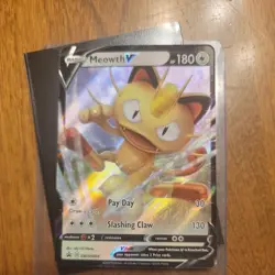Meowth V SWSH004 SWSH: Sword & Shield Promo Cards Holo - Image 3