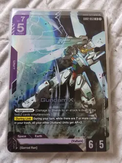 Gundam Card Game - GD02-053 LR Gundam X - Pack Fresh - Image 1