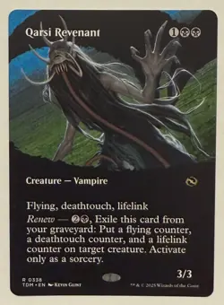 Qarsi Revenant Borderless - Tarkir: Dragonstorm MTG Magic the Gathering - Image 1