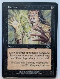 Duress Urza's Saga Regular MTG in MP condition - Image 1