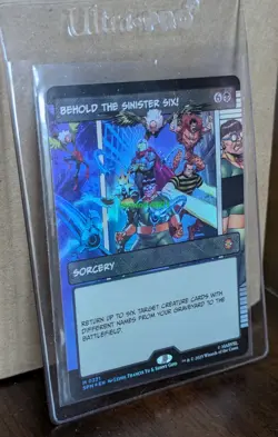 MTG x Spider-Man 0221 Behold the Sinister Six Borderless FOIL Mythic Rare - Image 1