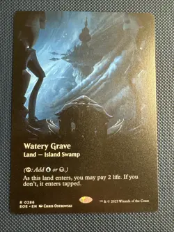 MTG Watery Grave (Borderless) - Edge of Eternities (EOE) NM - Image 1