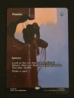 Ponder (Borderless) (Non Foil) (0013) (M) MTG Marvel's Spider-Man Eternal-Legal - Image 1