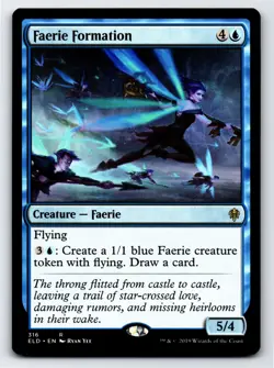Faerie Formation R Throne of Eldraine # 316 NM Normal - Image 1