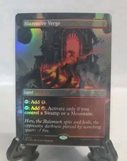 Blazemire Verge (Borderless) Duskmourn: House of Horror Foil #0329 - Image 1