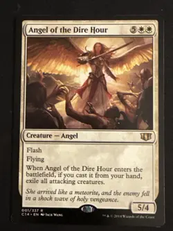 1x Angel of the Dire Hour (001) Commander 2014 LP MTG Magic the Gathering x1 MKE - Image 1