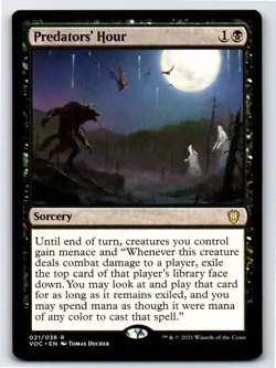 Predators' Hour R Commander: Innistrad: Crimson Vow # 21 NM Normal - Image 1