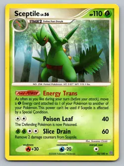 Pokemon TCG Deck Exclusives Sceptile - 10/100 (DP Stormfront) 010/100 - Image 1