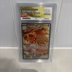 Pokemon TCG Stellar Crown - Dachsbun Ex 169/142 SIR Illustration ACE Gem Mint 10 - Image 1