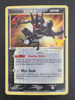 Pokemon TCG Greninja Star Celebrations Sword And Shield Promo SWSH144 LP - Image 1