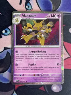 Pokemon 2024 Twilight Masquerade Alakazam Rare Reverse Holo 82/167 Nm - Image 1