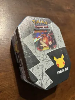 Pokemon TCG 25th Anniversary Celebrations Booster Pack Tin Charizard V Sealed - Image 2