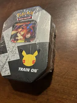 Pokemon TCG 25th Anniversary Celebrations Booster Pack Tin Charizard V Sealed - Image 3