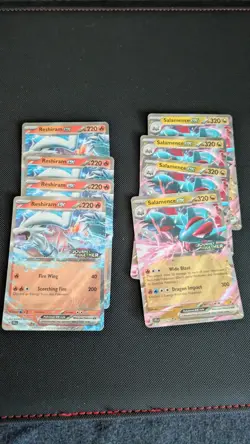 Pokemon Reshiram 030 Salamence EX 114 Stamped Journey Premium Collection - Image 1