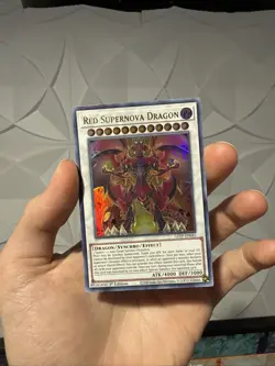 Yu-Gi-Oh Card - GFTP-EN045 - RED SUPERNOVA DRAGON (ultra rare holo) - NM/Mint - Image 1