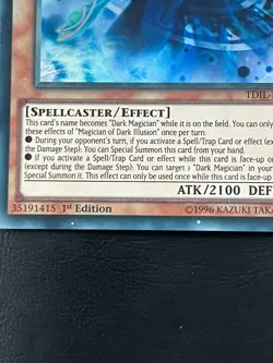 YUGIOH MAGICIAN OF DARK ILLUSION SUPER RARE TDIL-EN017 1ST EDITION - Image 2