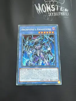 YUGIOH ARCHFIEND'S AWAKENING SECRET RARE FIGA-EN031 1ST EDITION - Image 1