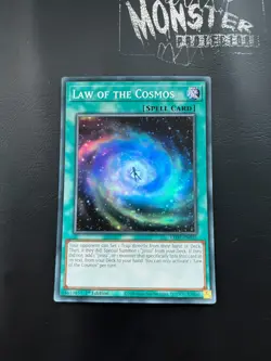 YUGIOH LAW OF THE COSMOS SUPER RARE LED7-EN035 1ST EDITION - Image 1