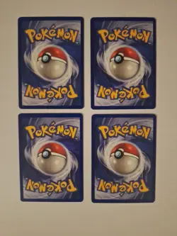 4 Pokemon TCG Squirtle Card #63/102 Unlimited, Base Set Lot - Image 2