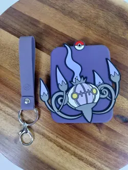 Chandelure Pokemon Tcg Silicone Card Display Keychain Nintendo - Image 1