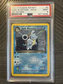 PSA9 HOLO 1st Edition Dark Blastoise 3/82 Team Rocket Pokemon Card 2000 - Image 1