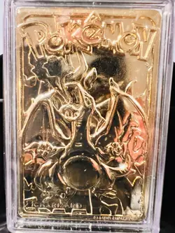 VTG '99 23K Gold MIB Charizard #06 Pokemon trading card Burger King LMTD ED COA - Image 3