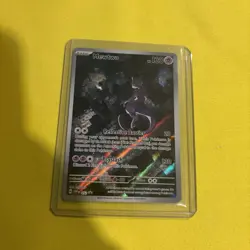 Pokemon TCG Mewtwo #52 Black Star Promo Card Scarlet & Violet 151 UPC - Image 1