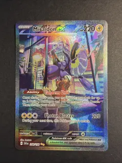 Pokemon TCG Miraidon EX Scarlet & Violet Base Set Holo Card 244/198 NM - Image 1