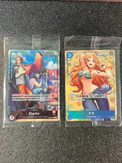 ONE PIECE Card Game 2 pack Promo Shanks & Nami Sealed New - Image 1