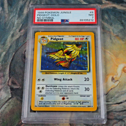 Pidgeot Holo Rare No Set Symbol Error PSA 7 8/64 Graded Pokemon Card New Cert - Image 1