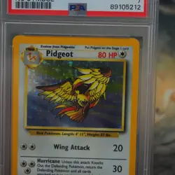 Pidgeot Holo Rare No Set Symbol Error PSA 7 8/64 Graded Pokemon Card New Cert - Image 2