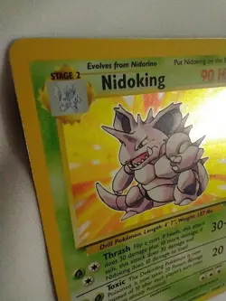 Nidoking 11/102 Moderately Played **HD PICS** Holo Base Set Pokemon Card Rare - Image 3