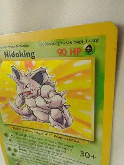 Nidoking 11/102 Moderately Played **HD PICS** Holo Base Set Pokemon Card Rare - Image 4