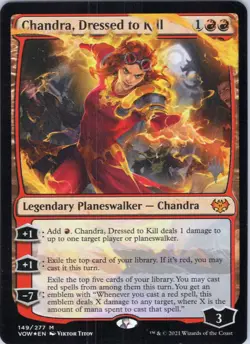 Chandra, Dressed to Kill FOIL NM #149 Promo Pack: Dominaria United MTG - Image 1
