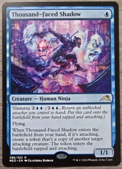 Thousand-Faced Shadow (Rare) #86 Kamigawa: Neon Dynasty MTG Near Mint - Image 1