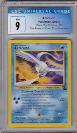 2000 POKEMON #22 ARTICUNO THE POWER OF ONE ERROR ILLUSTRATOR CGC 9 - Image 1