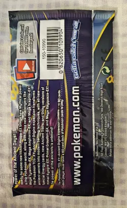 POKEMON XY ANCIENT ORIGINS BOOSTER PACK MEGA RAYQUAZA ART WORK - Image 2