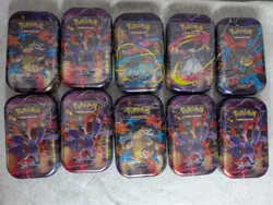 Pokemon TCG: Mega Evolution Heroes Mini Tins - Lot of 10x Sealed - Image 1