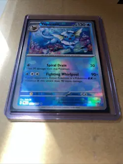 Pokemon Vaporeon TCG Ball Pattern 022/131 Prismatic Evolutions Holofoil - Image 2