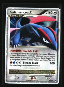 Pokemon SALAMENCE LV.X 98/99 Holo Ultra Rare 2009 Arceus Expansion LP/Light Play - Image 1