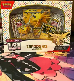 POKEMON 151 ZAPDOS EX COLLECTION - SEALED SV151 BOX - PROMO & BOOSTER SET POKEMO - Image 1