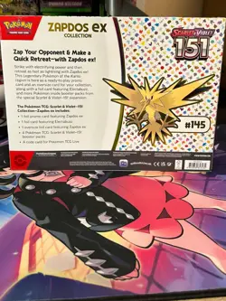 POKEMON 151 ZAPDOS EX COLLECTION - SEALED SV151 BOX - PROMO & BOOSTER SET POKEMO - Image 3