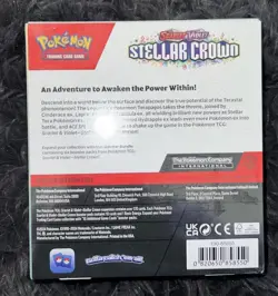 Pokemon S&V Stellar Crown Booster Bundle FACTORY SEALED 6 Booster Packs Enclosed - Image 2