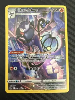Pokemon TCG Chandelure Lost Origin Trainer Gallery TG04/TG30 Holo Rare DMG - Image 1