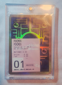 Ancient Mew Exclusive Holo Authentic Pokemon The Movie Promo NM + Ticket Stub - Image 2