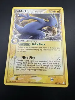 Pokemon Golduck (Delta Species) EX Holon Phantoms 43/110 Vintage 2006 - LP / NM - Image 4